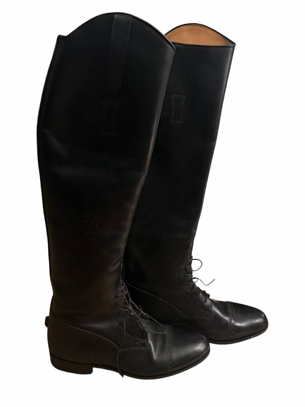 E. Vogel NYC Custom Tall Riding Boots Black Leather Equestrian Size 8.5-9